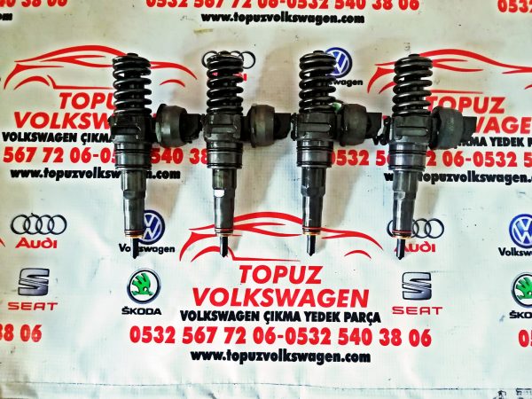 Skoda Octavia 1.9 Dizel BXE BKC Motor Çıkma Orjinal Enjektör Takımı 038130073AG