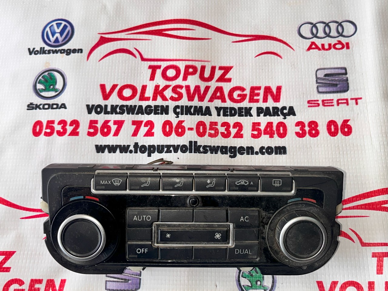 VOLKSWAGEN TİGUAN KLİMA KONTROL PANELİ KLİMATRONİK ÇIKMA 5K0907044ER 5HB009746-60 VOLKSWAGEN TİGUAN KLİMA KONTROL PANELİ KLİMATRONİK ÇIKMA 5K0907044ER 5HB009746-60